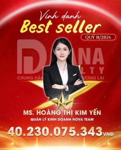 Ms. Hoàng Thị Kim Yến được vinh danh Best Seller Quý II/2026 tại Dana Realty.